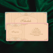 Ornate Art Nouveau Wedding Programmakaart