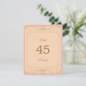 Ornate Art Nouveau Wedding Table Numbers (Staand voorkant)