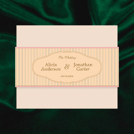 Ornate Art Nouveau Wedding Uitnodigingen Wikkel