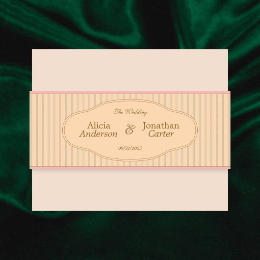 Ornate Art Nouveau Wedding Uitnodigingen Wikkel