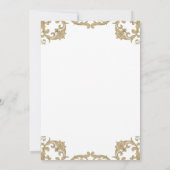 Ornate Baroque Bible Verse Christian Wedding   Kaart (Achterkant)