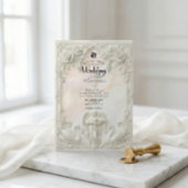 Ornate Baroque Rococo Archway & Cherub Wedding  Kaart