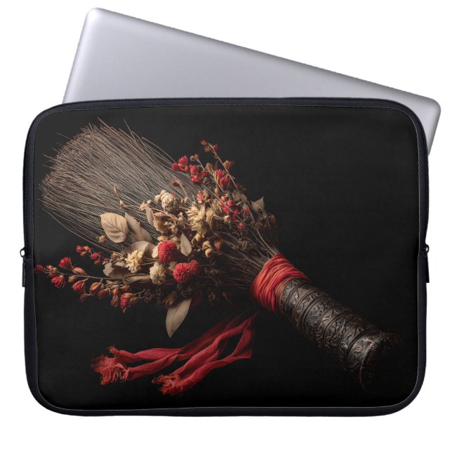 Ornate Broom Laptop Sleeve (Voorkant)
