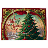 Ornate Christmas Tree Groot Cadeauzakje (Achterkant)