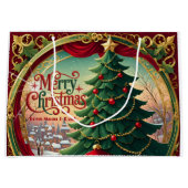 Ornate Christmas Tree Groot Cadeauzakje (Voorkant)