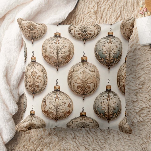 Ornate Circle Ornaments - Baroque & Quilted (1) Kussen (Deken)