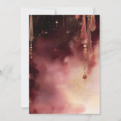 Ornate Elegant Gold Floral Indian Arch Wedding Kaart (Achterkant)