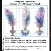 Ornate Elegant Quill & Inkwell Trio EQ2L Decoupage Tissuepapier