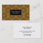Ornate Elements (bruin) Visitekaartje (Voorkant / Achterkant)