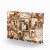 Ornate Floral Frames with Soft Gold Botanical Glow Fotoblokken (Rechts)