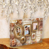 Ornate Floral Frames with Soft Gold Botanical Glow Fotoblokken