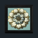 Ornate Floral Medallion on Light Blue Background Cadeaudoosje<br><div class="desc">A light blue background serves as the accent to this ornate floral medallion painting by Vision Studio. Layers of leaves multiply the beauty of the flower,  giving it a very life-like quality. Purchase it today and let it bloom in your home.</div>
