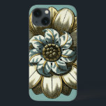 Ornate Floral Medallion on Light Blue Background Case-Mate iPhone Case<br><div class="desc">A light blue background serves as the accent to this ornate floral medallion painting by Vision Studio. Layers of leaves multiply the beauty of the flower,  giving it a very life-like quality. Purchase it today and let it bloom in your home.</div>