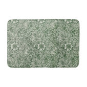 Ornate floral pattern of white flowers & leaves badmat (Voorkant)