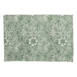 Ornate floral pattern of white flowers & leaves kussensloop