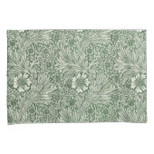 Ornate floral pattern of white flowers & leaves kussensloop (Voorkant-Rechts)
