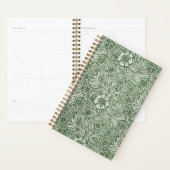 Ornate floral pattern of white flowers & leaves planner (Display)