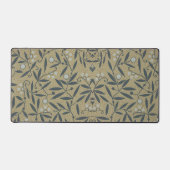 Ornate floral pattern with dark blue vines  bureaumat (Voorkant)