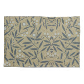 Ornate floral pattern with dark blue vines  kussensloop (Achterkant-Links)