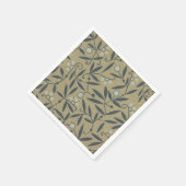 Ornate floral pattern with dark blue vines  servet (Hoek)