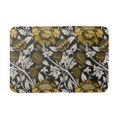 Ornate floral pattern with large gold flowers  badmat (Voorkant)