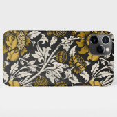 Ornate floral pattern with large gold flowers  iPhone hoesje (Achterkant horizontaal)
