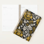 Ornate floral pattern with large gold flowers  planner (Display)