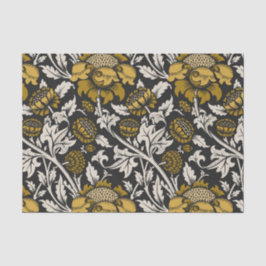 Ornate floral pattern with large gold flowers  tissuepapier