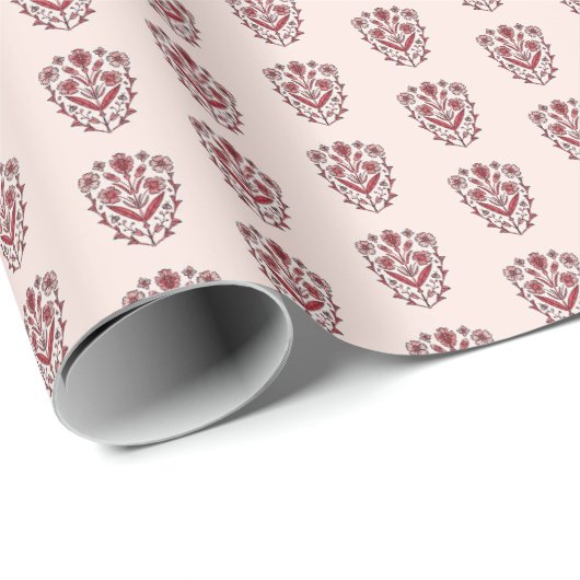 Ornate Floral Wrapping Paper Cadeaupapier (Rol Hoek)