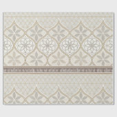 Ornate Geometric Floral Tile Pattern (2) Cadeaupapier (Vlak)