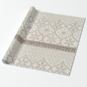 Ornate Geometric Floral Tile Pattern (2) Cadeaupapier (Uitgerold)