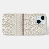 Ornate Geometric Floral Tile Pattern (2) Case-Mate iPhone Case (Achterkant (horizontaal))