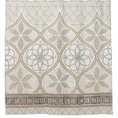 Ornate Geometric Floral Tile Pattern (2) Douchegordijn (Voorkant)