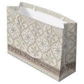 Ornate Geometric Floral Tile Pattern (2) Groot Cadeauzakje (Achterkant Gekanteld)
