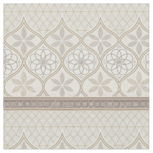 Ornate Geometric Floral Tile Pattern (2) Stof