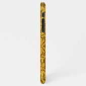 Ornate gold floral pattern with symmetrical iPhone hoesje (Linkerkant)