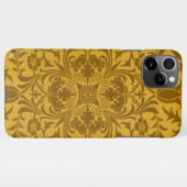 Ornate gold floral pattern with symmetrical iPhone hoesje (Achterkant horizontaal)