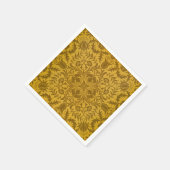 Ornate gold floral pattern with symmetrical servet (Hoek)