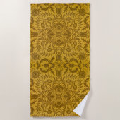 Ornate gold floral pattern with symmetrical strandlaken (Voorkant)