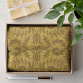 Ornate gold floral pattern with symmetrical tissuepapier (Geschenk)