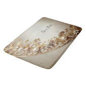 Ornate Gold Flourish Bath Mat (Gekanteld)