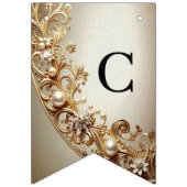 Ornate Gold Flourish Bunting Flag Vlaggetjes (Eerste vlag)