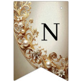 Ornate Gold Flourish Bunting Flag Vlaggetjes (Derde vlag)