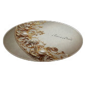 Ornate Gold Flourish Cutting Board Snijplank (Hoek)