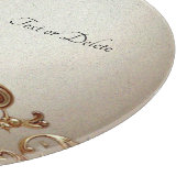 Ornate Gold Flourish Cutting Board Snijplank (Hoek)