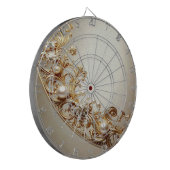 Ornate Gold Flourish Dartboard Dartbord (Voorkant Links)