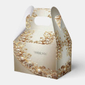 Ornate Gold Flourish Favor Box Bedankdoosjes (Achterkant)