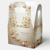Ornate Gold Flourish Favor Box Bedankdoosjes (Geopend)