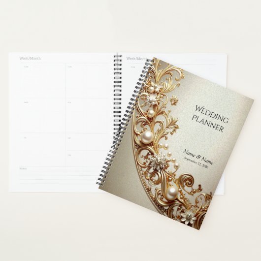 Ornate Gold Flourish Planner (Display)