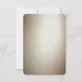 Ornate Gold Flourish RSVP Card Kaartje (Achterkant)